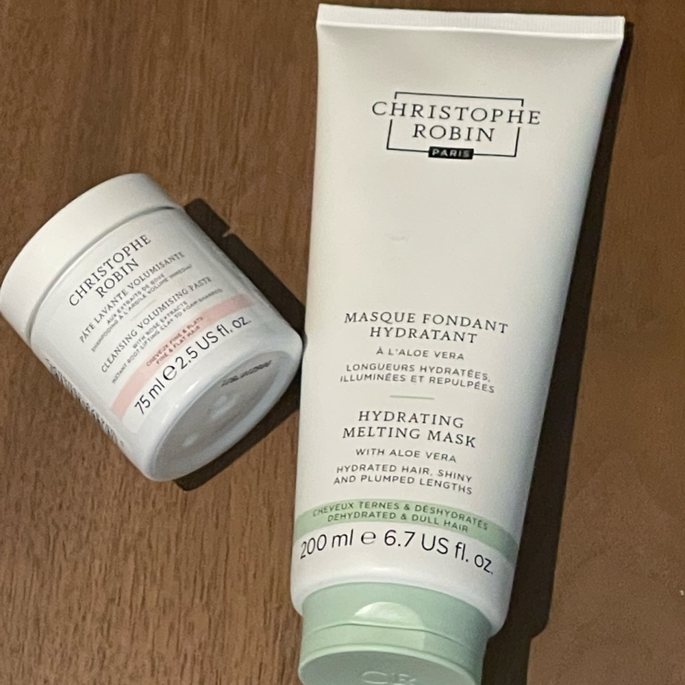 Christophe Robin Set - Cleansing Volumizing Paste Shampoo and Hydrating Mask